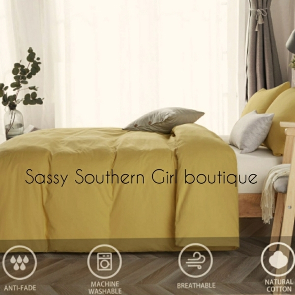 ⭐🆕 Boho vintage banana sunrise yellow duvet cover set - Picture 13 of 13